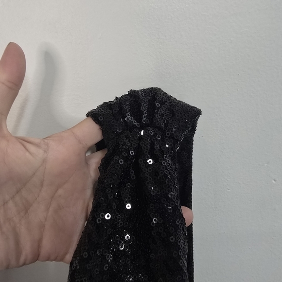 Alice & Olivia Silk One Stap Asymmetrical Shimmer Sparkle Dress Party New Year - Picture 7 of 11